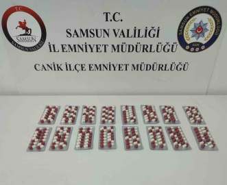 Samsun’da polis silah ve sentetik ecza ele geçirdi